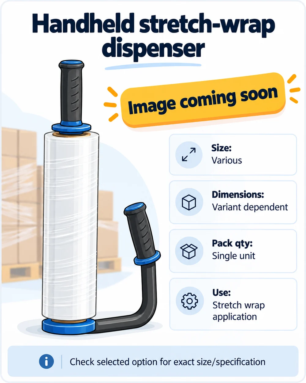 Illustration of HW38 Handy Stretch Wrap Dispenser