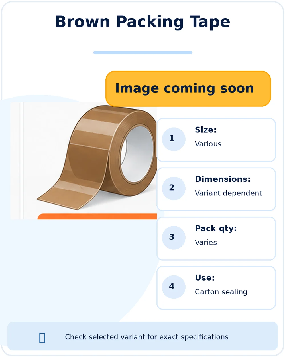 Illustration of Brown Parcel Packing Tape Rolls