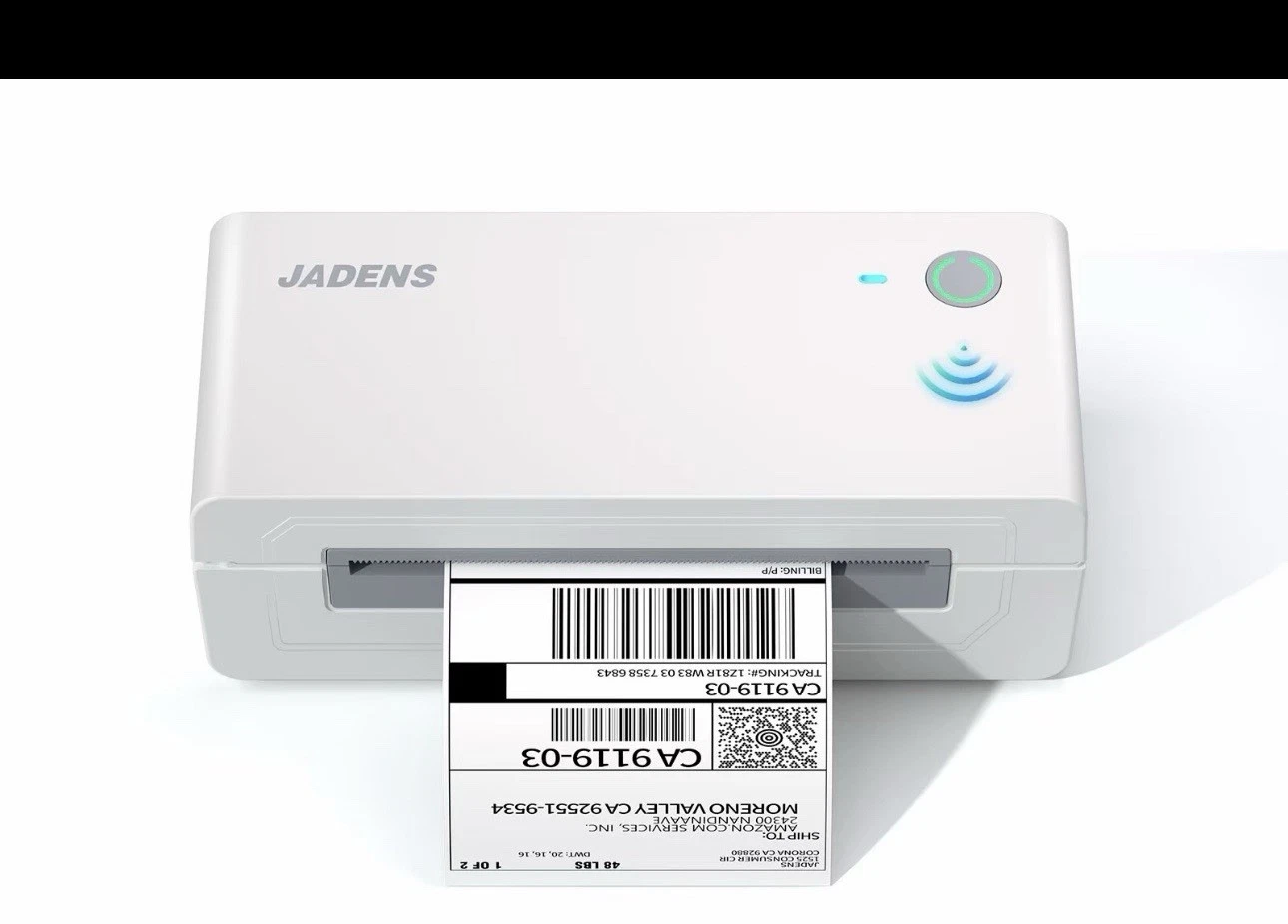 White JADENS 668BT thermal label printer
